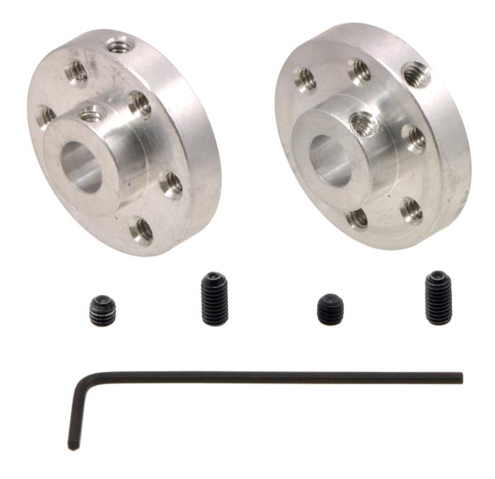 Nav för robothjul ø6mm - 2-pack @ electrokit (1 av 3)