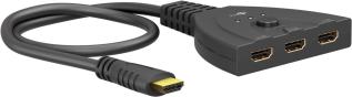 HDMI-switch 3 till 1 - 4K @ 60Hz @ electrokit
