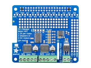 DC & Stepper Motor HAT för Raspberry Pi @ electrokit