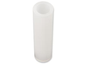 Distans 6.3/4.0 x 25mm plast vit @ electrokit