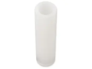 Distans 6.3/4.0 x 25mm plast vit @ electrokit
