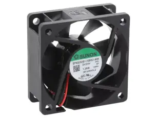 Fläkt 60x60x25mm 12VDC 27dBA 39.7m³/h @ electrokit