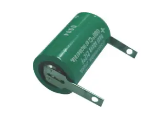 CR1/2AA batteri litium 3V lödfanor @ electrokit