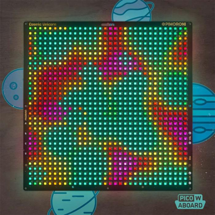 LED matrix 1024px (32x32) incl. Pico W @ electrokit (3 of 4)