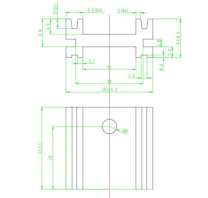 Heatsink TO-220 18x8x17mm 13.5K/W @ electrokit (3 of 3)