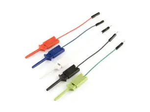 Testklämmor till dupont hane 63mm 5-pack @ electrokit