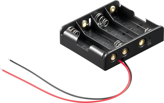 Batterihållare 4xAA kabel @ electrokit (1 av 1)