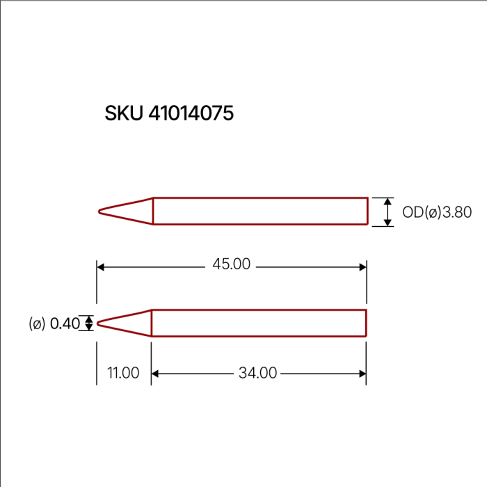 Lödspets S31 0.4mm rund @ electrokit (2 av 2)