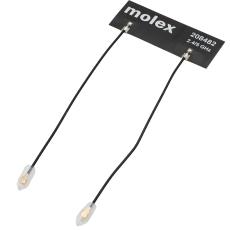 Antenn WiFi7 MIMO - 2.4/5/6GHz 5dBi 2x UFL 0.1m kabel @ electrokit