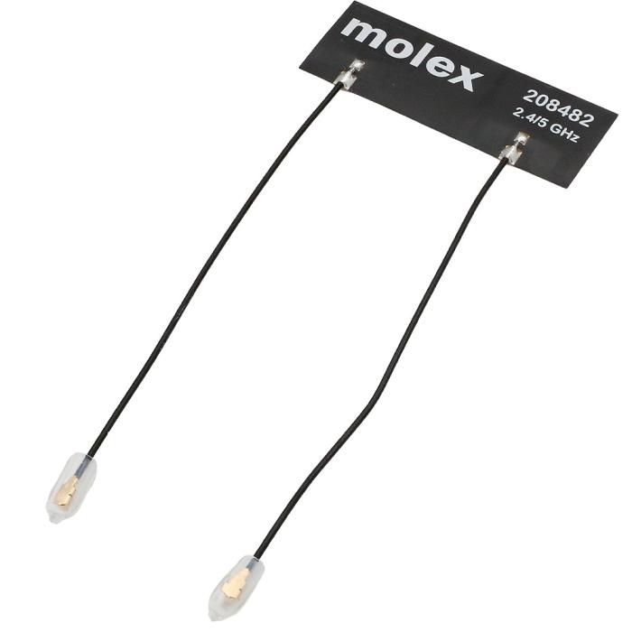 Antenn WiFi7 MIMO - 2.4/5/6GHz 5dBi 2x UFL 0.1m kabel @ electrokit (1 av 1)