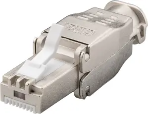 Nätverkskontakt RJ45 Cat6a STP verktygsfri @ electrokit