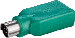 PS/2 hane till USB-A hona adapter @ electrokit