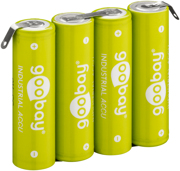 NiMH 4xAA batterypack 4.8V 2100mAh solder tags @ electrokit (1 of 1)