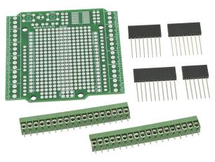 Anslutnings- och prototypshield för Arduino @ electrokit