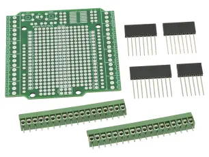 Anslutnings- och prototypshield för Arduino @ electrokit
