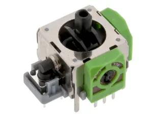 Joystick 2-axel 10k + switch 20x25mm @ electrokit