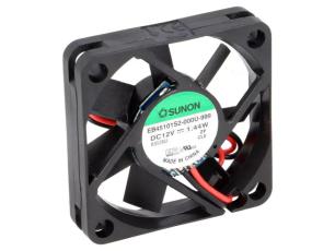 Fläkt 45x45x10mm 12VDC 27dBA 15.6m³/h @ electrokit