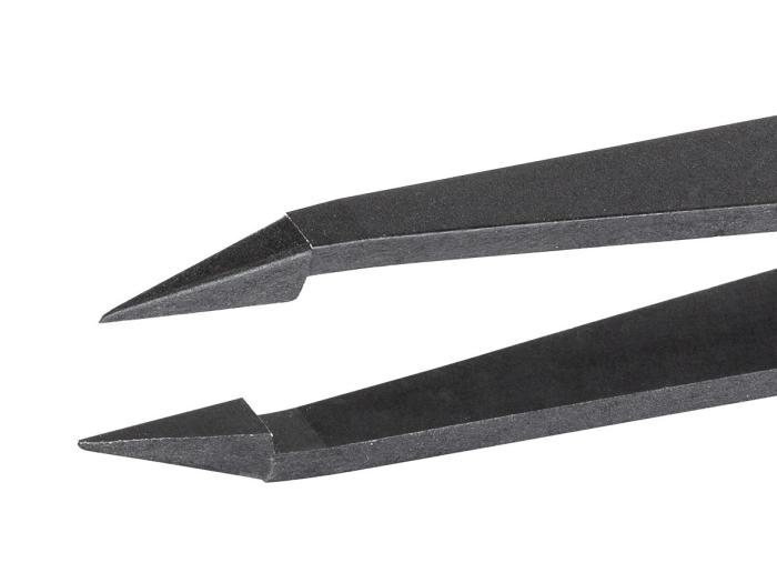 Pincett 115mm kolfiber ESD 130°C - 0.4mm @ electrokit (2 av 3)