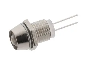 Panelindikator LED 20mA &oslash;8mm vit @ electrokit