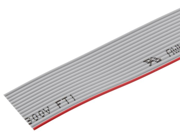 Flatkabel grå 14 ledare 1.27mm /m @ electrokit (1 av 1)