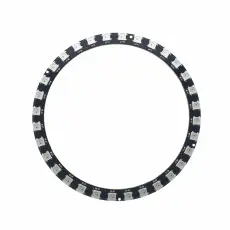 Adresserbar RGB LED-ring med 32 LED &oslash;104mm - WS2812 @ electrokit