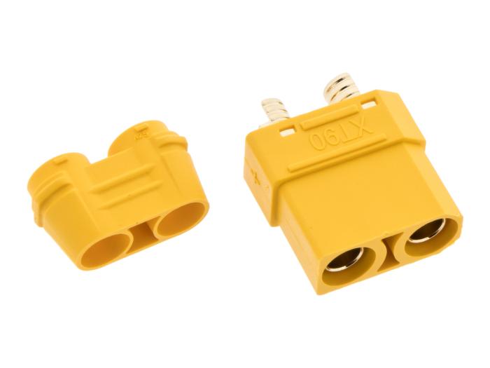 XT90 power connector 2-pin 45(90)A female @ electrokit (1 of 1)