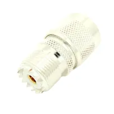 Adapter N hane UHF hona guld/teflon/silver @ electrokit