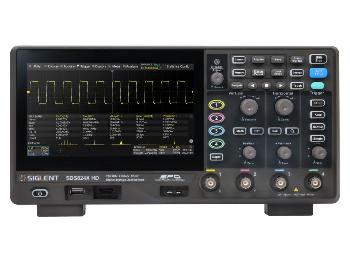 Oscilloskop 100MHz 2-kan 12-bit Siglent SDS812X HD @ electrokit (2 av 11)