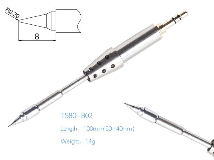 Lödspets för TS80P - TS-B02 @ electrokit (2 av 3)