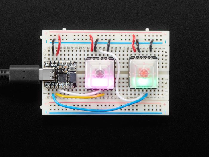 Breakout for Kailh switch with NeoPixel @ electrokit (5 of 8)