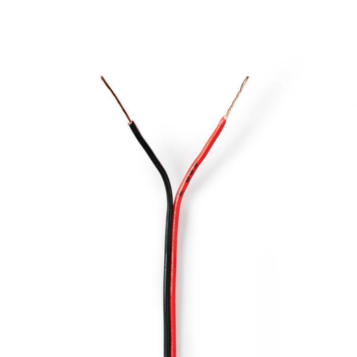 Kabel 2x0.35mm² CCA röd/svart /m @ electrokit (1 av 2)