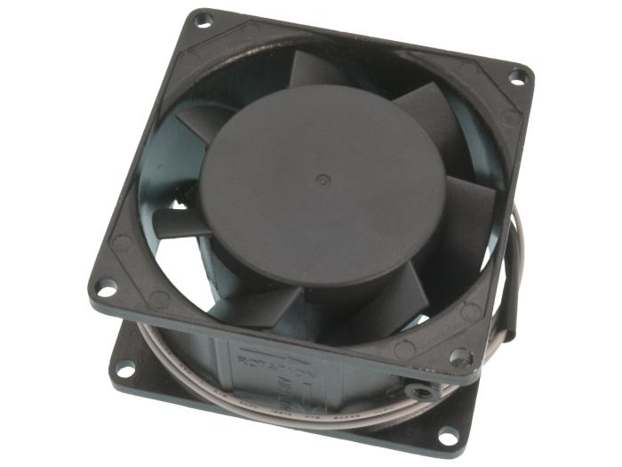 Fläkt 80x80x38mm 230VAC 70mA 2500rpm kullager @ electrokit (1 av 3)