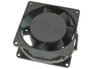 Fläkt 80x80x38mm 230VAC 70mA 2500rpm kullager @ electrokit