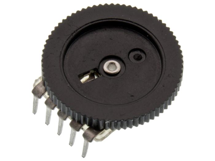 Tumhjulspotentiometer stereo 10kohm lin PCB @ electrokit (1 of 3)