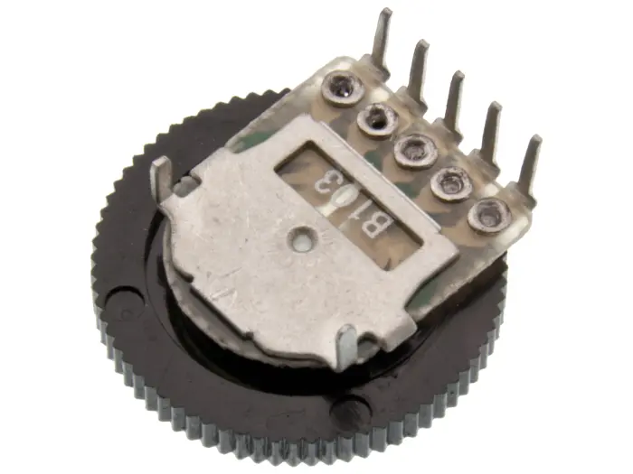 Tumhjulspotentiometer stereo 10kohm lin PCB @ electrokit (2 av 3)
