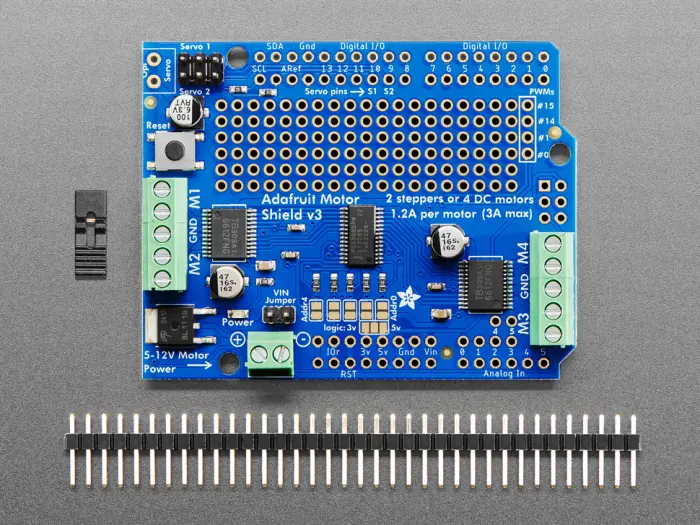Adafruit motor shield for Arduino Uno R3/R4 v2.3 @ electrokit (3 of 7)