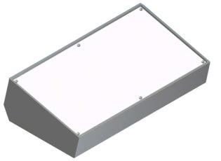Pultlåda mörkgrå 311x85x170mm @ electrokit