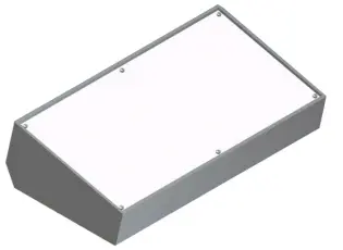 Pultlåda mörkgrå 311x85x170mm @ electrokit