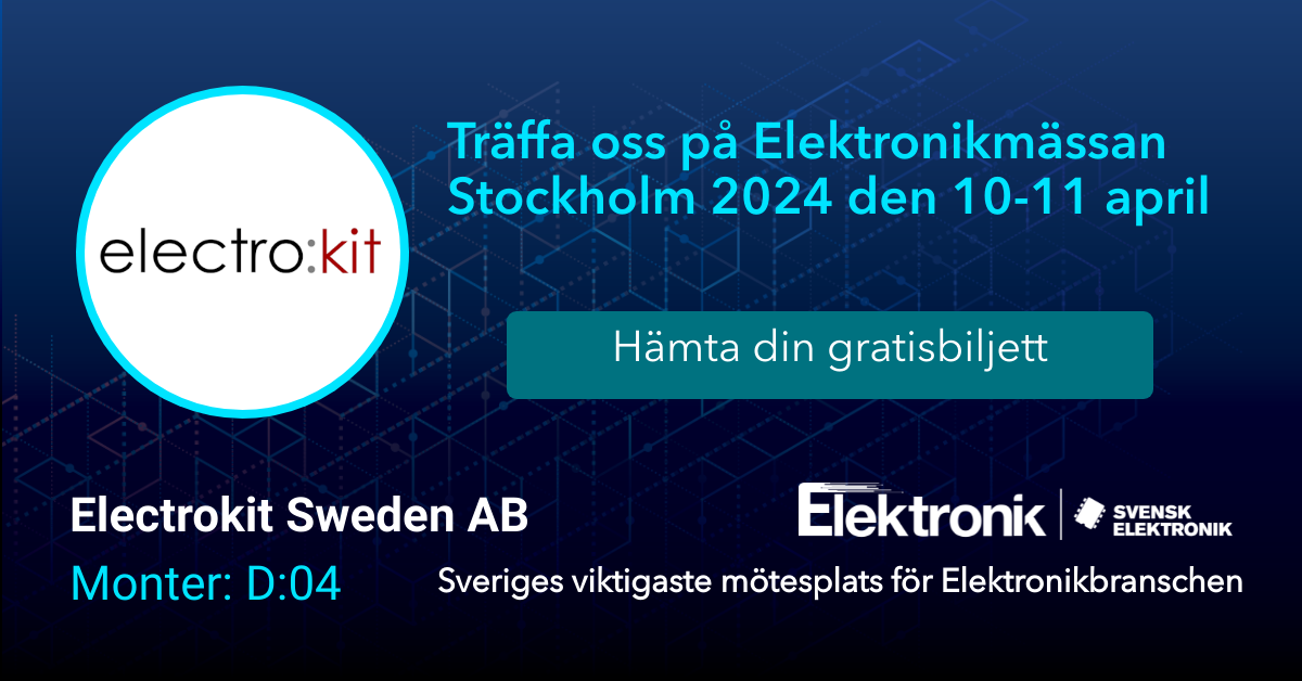 Electrokit ställer ut på Elektronik 2024