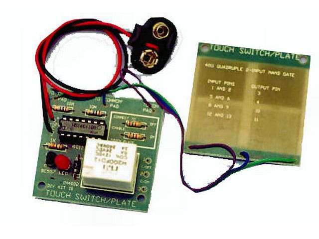 Relay board set/reset + touch @ electrokit