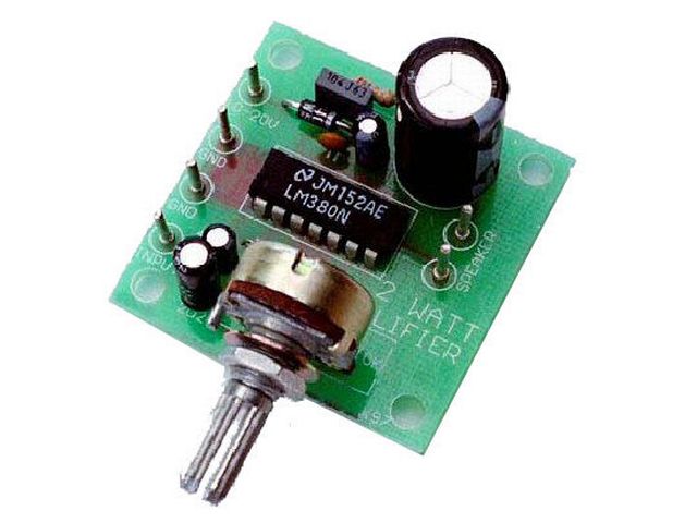 Amplifier 2W LM380 @ electrokit