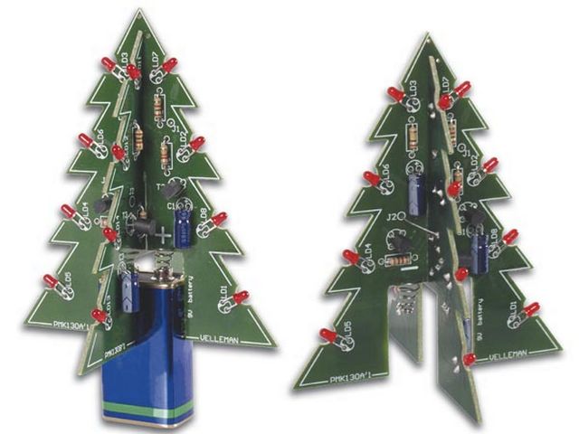 Christmas tree flashing 3D @ electrokit