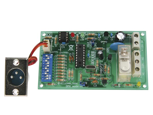 DMX-controlled relay board @ electrokit