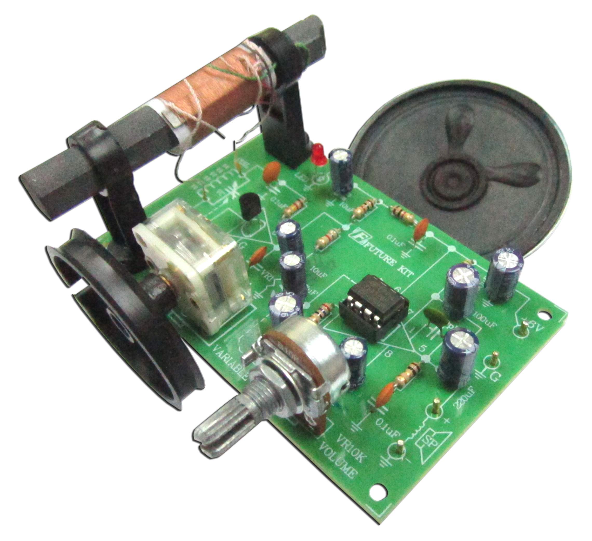 AM Radio reciever IC experiment board (kit) @ electrokit