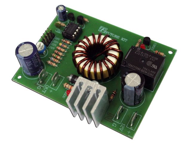 Voltage converter 12V to 15-24V DC @ electrokit