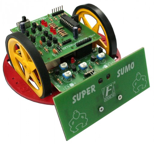 Super sumo robot (AVR) @ electrokit