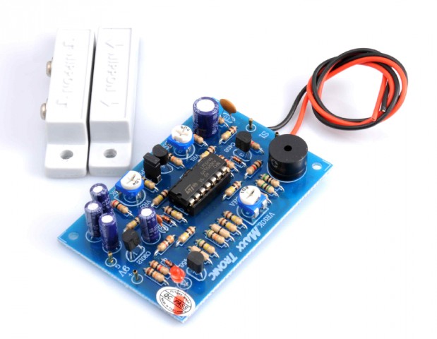 Door alarm with time delay @ electrokit