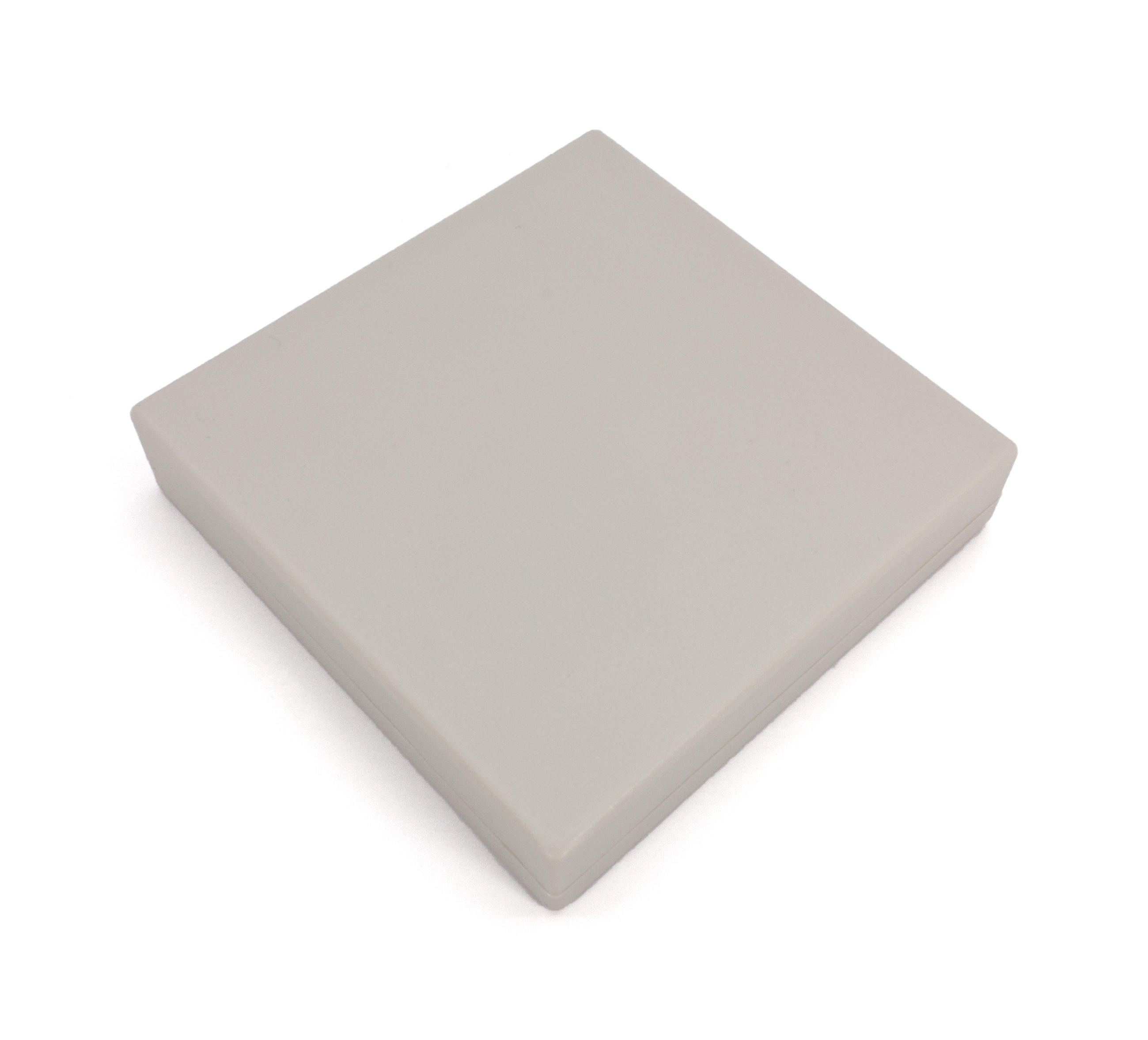 Enclosure FB21 battery hatch grey 111x111x24mm @ electrokit