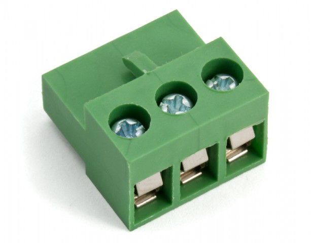 Screw terminal pluggable 5.08mm 3-pole low-profile @ electrokit