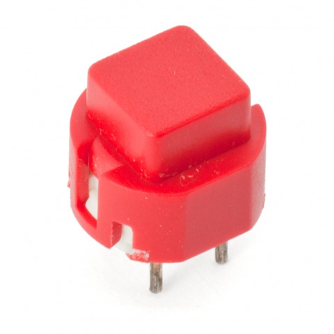 Köp Tryckknapp kvadratisk off-(on) röd till rätt pris @ electrokit
